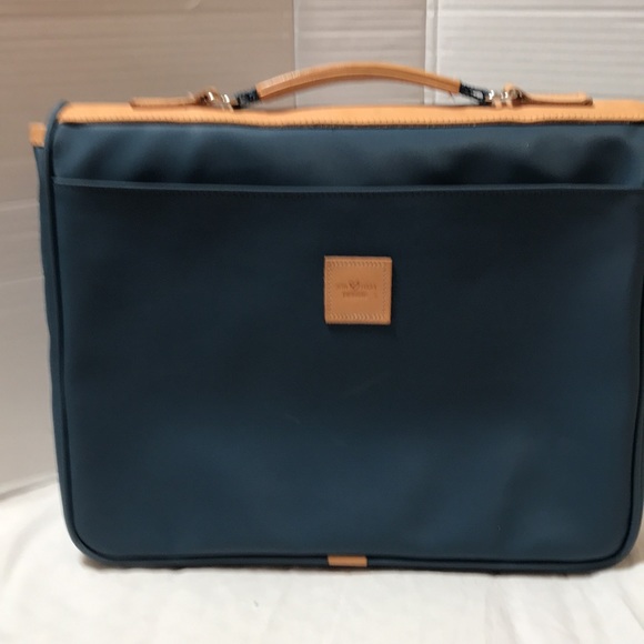 Jon Hart 15” padded coated canvas computer case with handle and leather trim - Picture 4 of 8